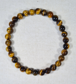 Edelsteen Armband Tijgeroog 6 mm