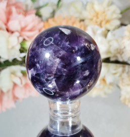 Chevron Amethist Edelsteen Bol no.7 - 6,5 cm