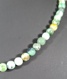 Edelsteen Ketting Varisciet ronde kralen 6 mm - 45 cm