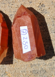 Rode Bergkristal punt - Hematoiet -  Marokko - no.7 - 2,5 cm