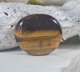 Tijgeroog Platte Steen no.6 - 3,5 cm Edelsteen