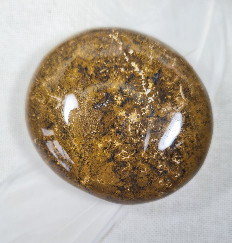 Oceaan Jaspis Groen Handsteen no.10 Edelsteen