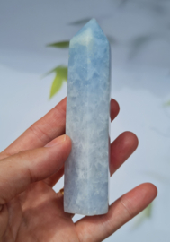 Blauwe Calciet Punt no.4 - 11 cm