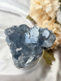 Celestien Edelsteen Geode - Madagaskar - 7 cm - Blauw