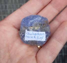 Chalcedoon trommelsteen  L - no.4 - 3,2 cm