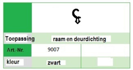 Kommerling 9007 Zwart volle doos (200 M)