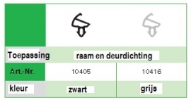 Kommerling 9040 Zwart volle doos (400 M)