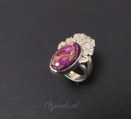 Handgemaakte ring  "imperial jasper"