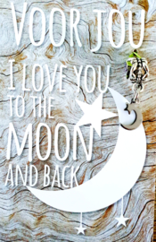 I LOVE YOU TO TE MOON AND BACK