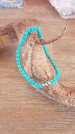TURKOOIS STEEN ARMBANDEN