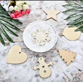 HOUTEN  ORNAMENT KERST