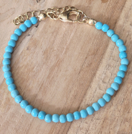 TURKOOIS STEEN ARMBANDEN
