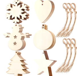 HOUTEN  ORNAMENT KERST