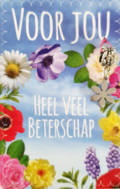 VOOR JOU HEEL VEEL BETERSCHAP