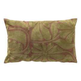 Kussen 'Ivy' lila groen