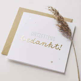 Wenskaart 'Ontzettend bedankt!'