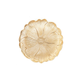 Gouden bord 'Flower'