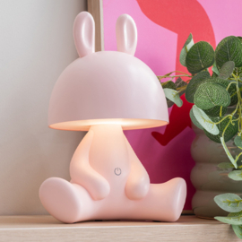 Oplaadbare tafellamp 'Bunny' roze