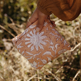 Tote bag blockprint blush