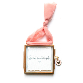 Hanger lijstje 'Jij bent de allerliefste'