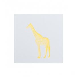 Letterpers kaart 'Giraf'