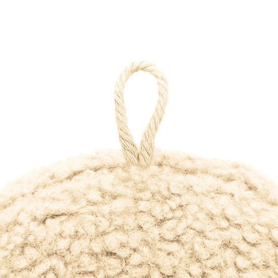Kussen 'Hart' beige