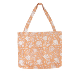 Tote bag blockprint blush