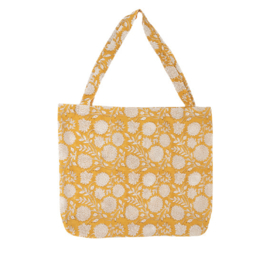 Tote bag blockprint mustard