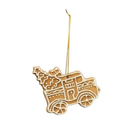 Gingerbread hanger 'Kerstauto'