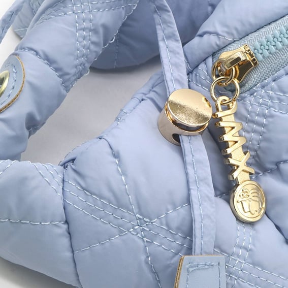 Puffer bag blauw