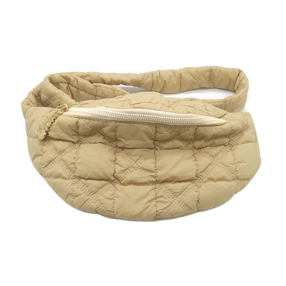 Puffer bag beige