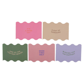 Set kaarten 'Good Vibes' (5 st.)
