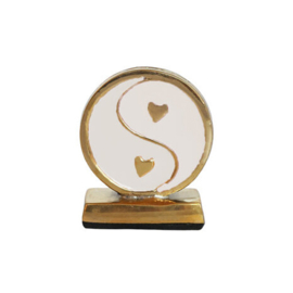 Kaarthouder 'Yinyang' wit