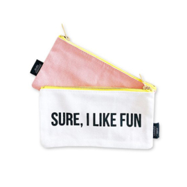 Canvas bag 'Sure I like fun'