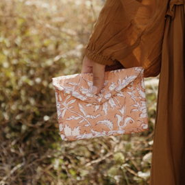 Wallet blockprint blush