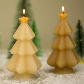 Kerstboom kaars ster 'Pistache'