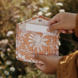 Wallet blockprint blush