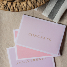 Wenskaart 'Happy anniversary'