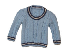 Blauwe pullover trui voor kleine jongens