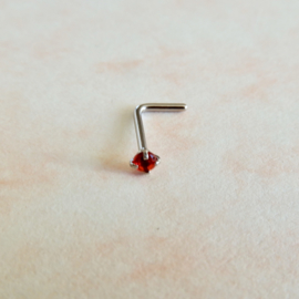 Neusstuds met kleine kristal (2 mm) in verschillende kleuren