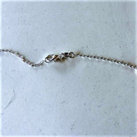 Zilveren ketting met dunne schakeltjes (41 cm)