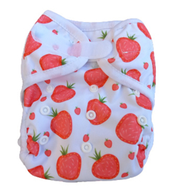 Fluffy Nature Onesize Overbroekje (klittenband) - Strawberry