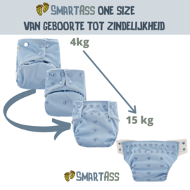 Smartass Diapers Pocketluier onesize - Beige