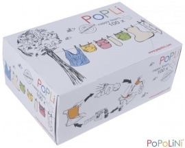 Set van 6 doosjes Popolini Popli inlegvellen - 100 vel/doosje