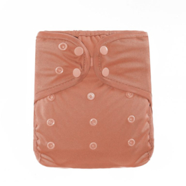 Smartass Diapers Overbroekje Onesize drukknoop - Terracotta