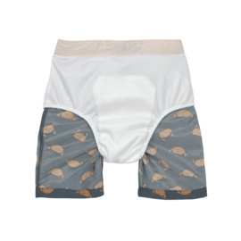 Lässig Badeshort mit Schwimmwindel Crabs Blue