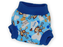 Huda Pul-Fleece-Schlupf Überhose Monkey Blue