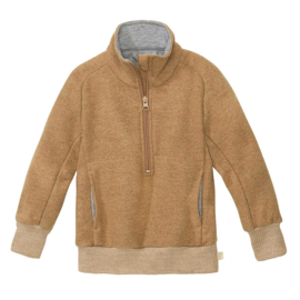 Disana Troyer / Half-zip Sweater - Caramel