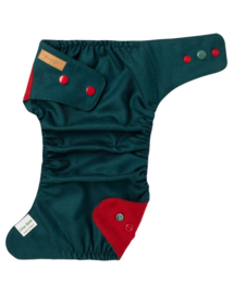 Puppi wollen overbroekje Winterberry - drukknoop - Onesize