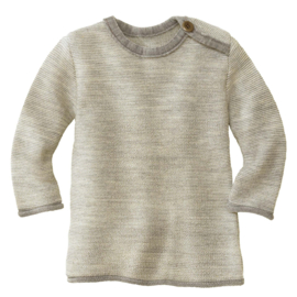 Disana Melange Pullover - Grey-Natural